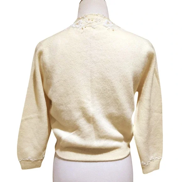 60s Vintage Cardigan Hand Beaded - Picture 11 of 12